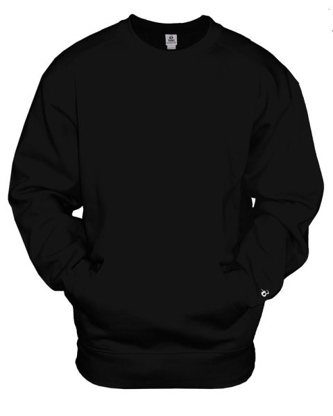 Badger Men’s Pocket Crew Sweatshirt with Pouch Pocket
