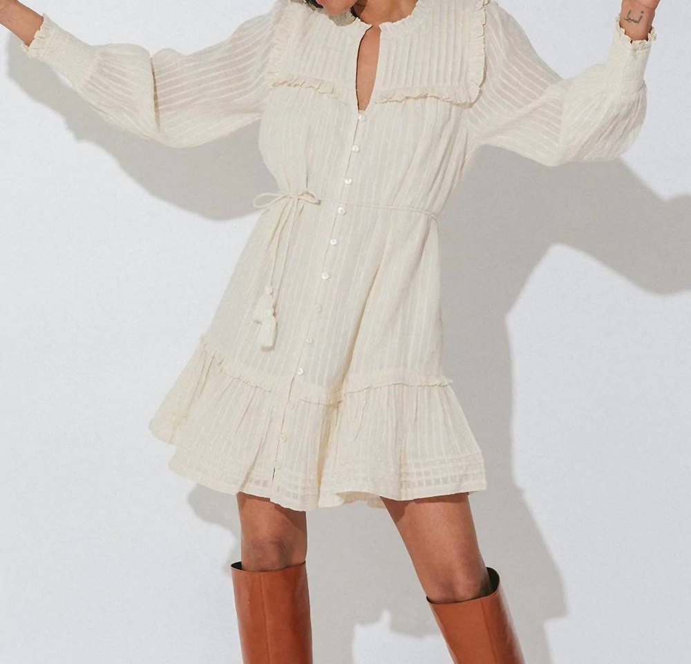 Celene Midi Dress In Ivory