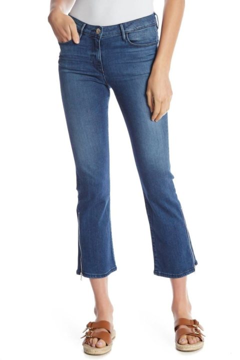 Women’s Gusset Zip Jeans In Blue