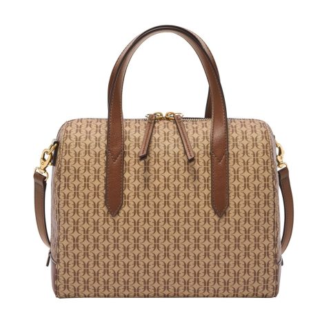 Fossil Women’s Sydney Printed Polyurethane Satchel
