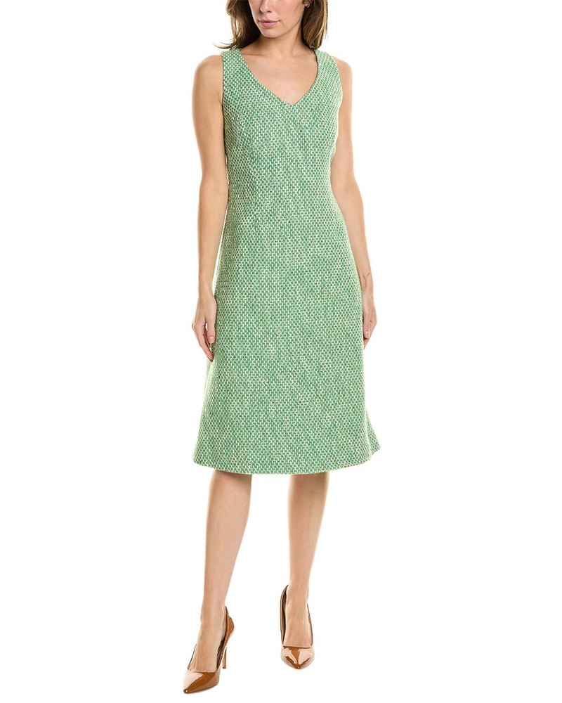 St. John Tweed Wool-Blend Dress