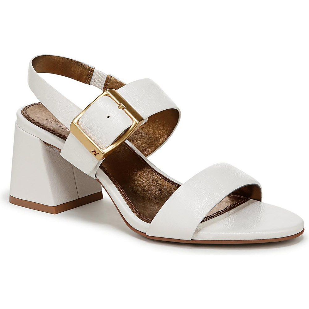 Vicky Leather Block Heel Slingback Heels
