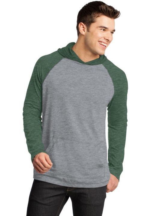 District – Young Mens 50/50 Raglan Hoodie. DT128
