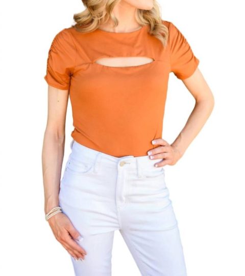 Spare Your Time Bodysuit In Rust 7732482703420