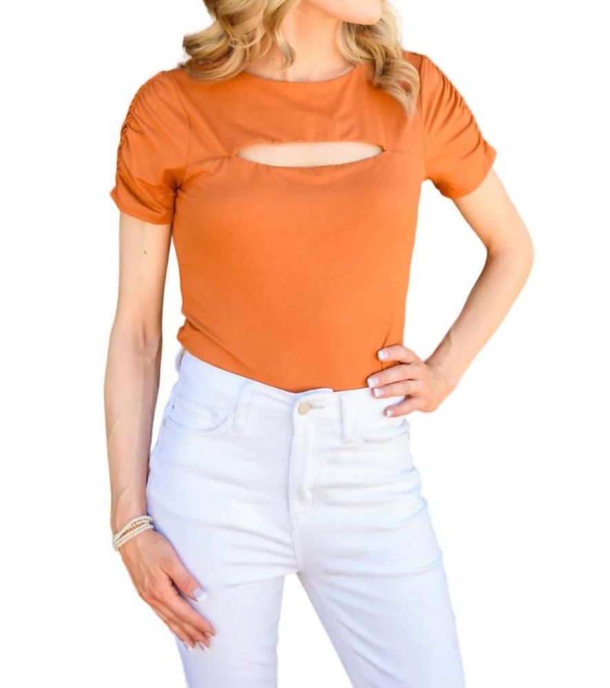 Spare Your Time Bodysuit In Rust 7732482703420