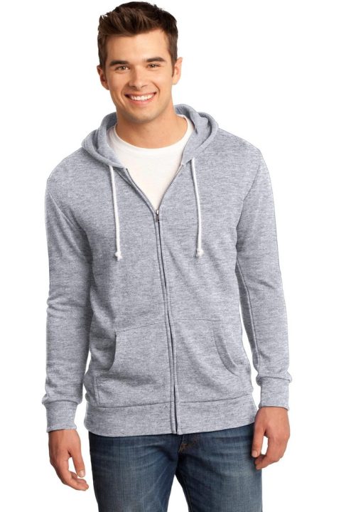 District – Young Mens Core Fleece Full-Zip Hoodie DT190
