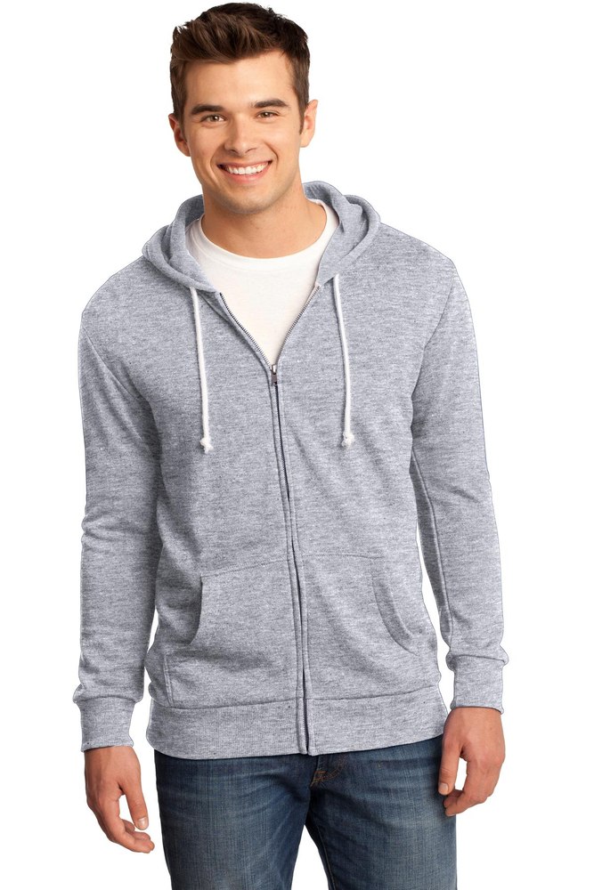 District – Young Mens Core Fleece Full-Zip Hoodie DT190