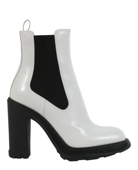 Leather Heeled Chelsea Boots