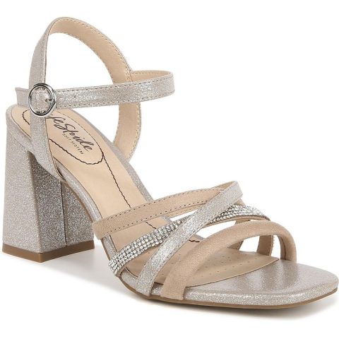 Belle Rhinestone Strappy Heels