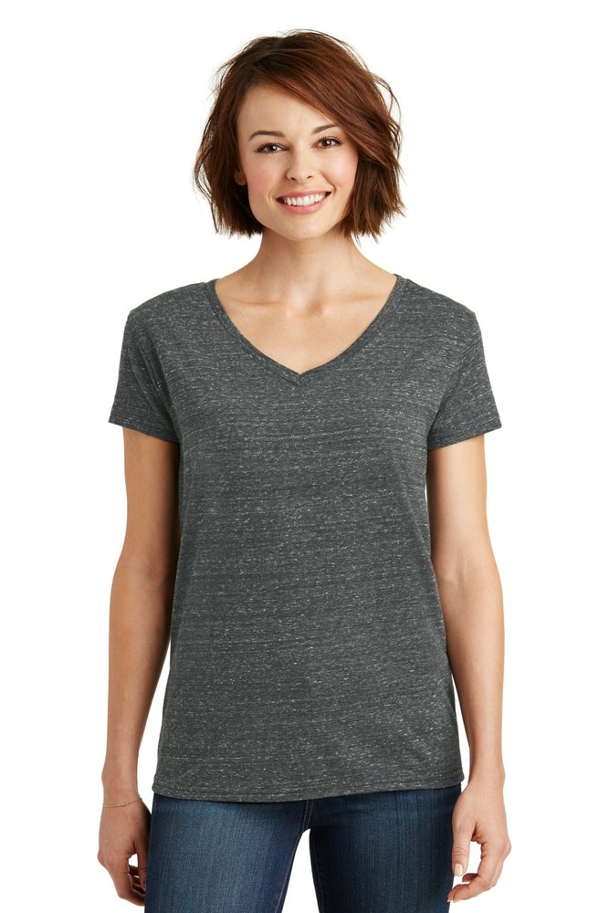 District Women’s Cosmic V-Neck Tee. DM465
