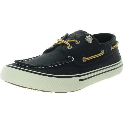 Bahama Storm 3-Eye Lace-Up Canvas Boat Shoes