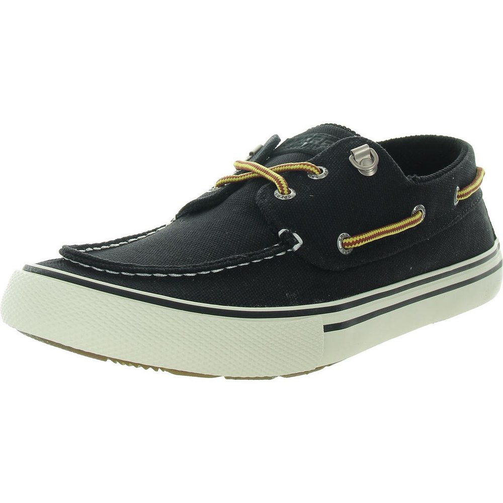 Bahama Storm 3-Eye Lace-Up Canvas Boat Shoes