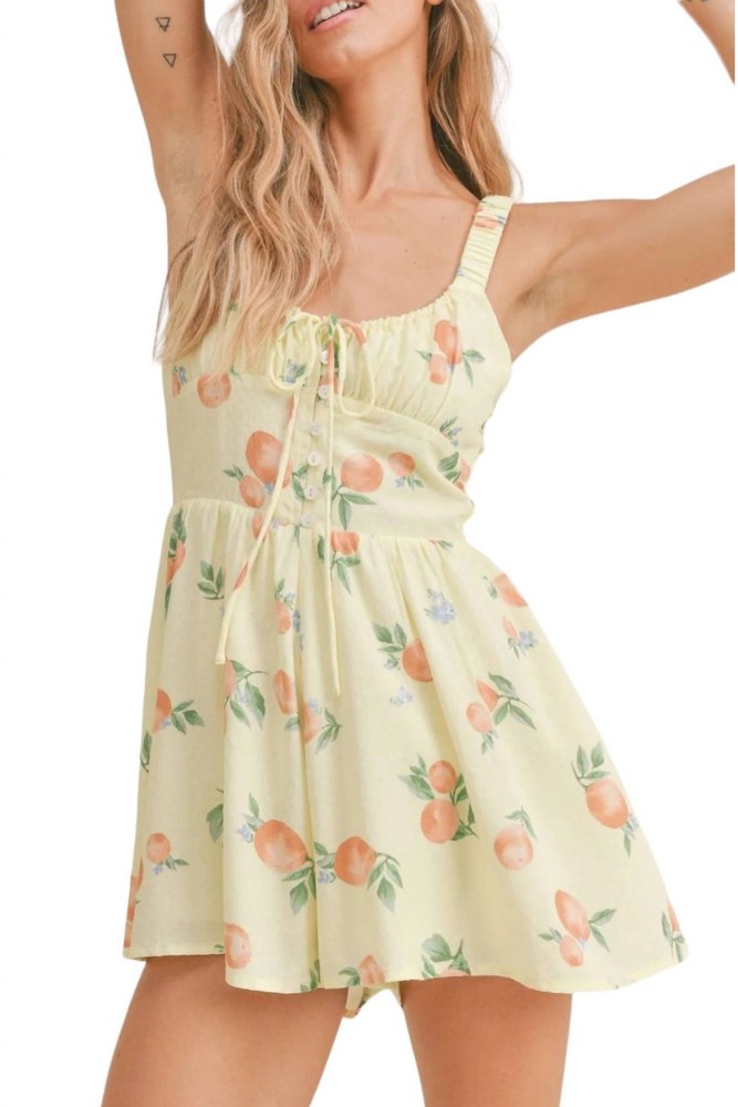 Mimosa Moment Romper In Lemon 7732490829884