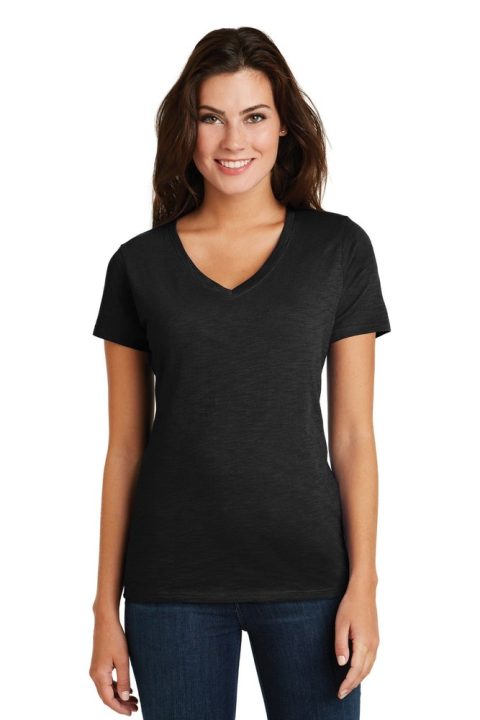 District Women’s Super Slub V-Neck Tee DM3501