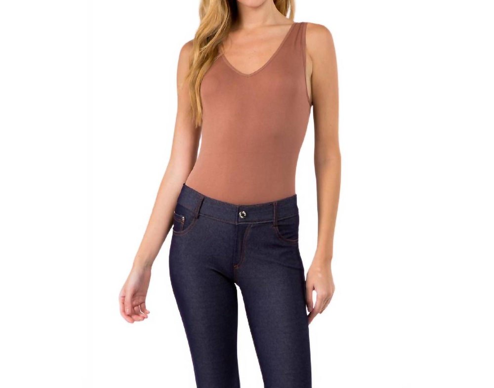 Basics Bodysuit In Mocha 7732495646780