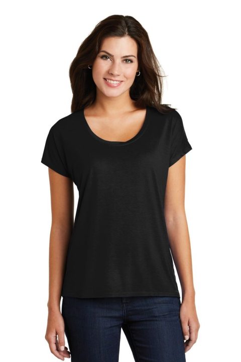 District Women’s Drapey Dolman Tee. DM412