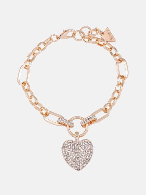 Rose Gold-Tone Heart Bracelet Box Set