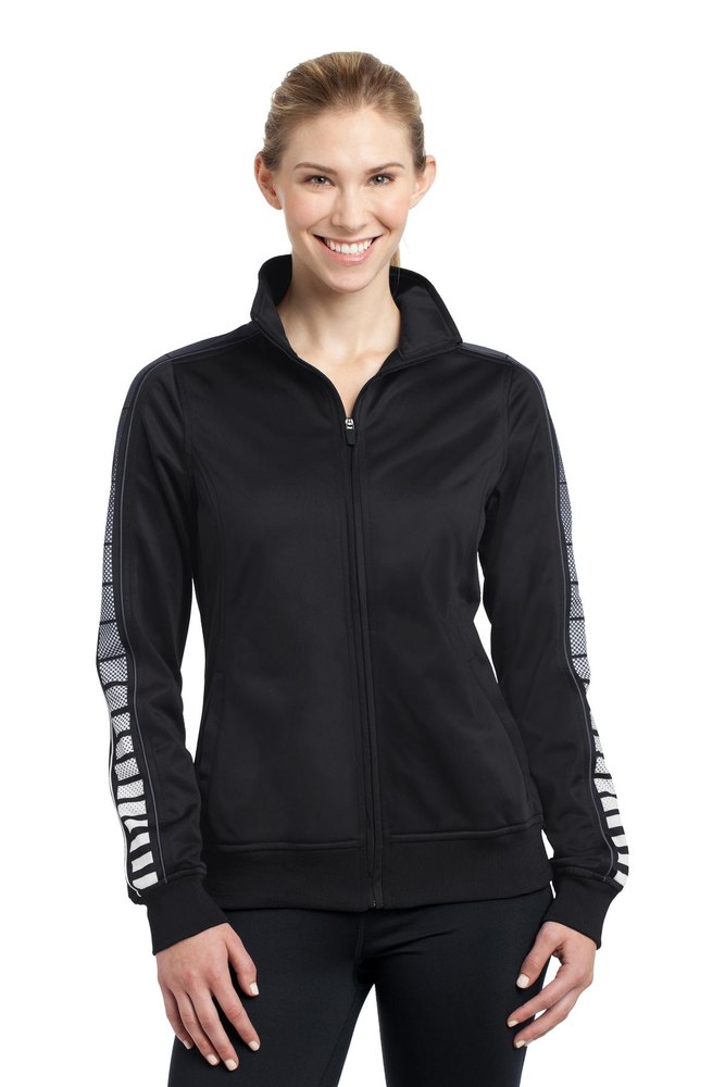 Sport-Tek Women’s Dot Sublimation Tricot Track Jacket LST93