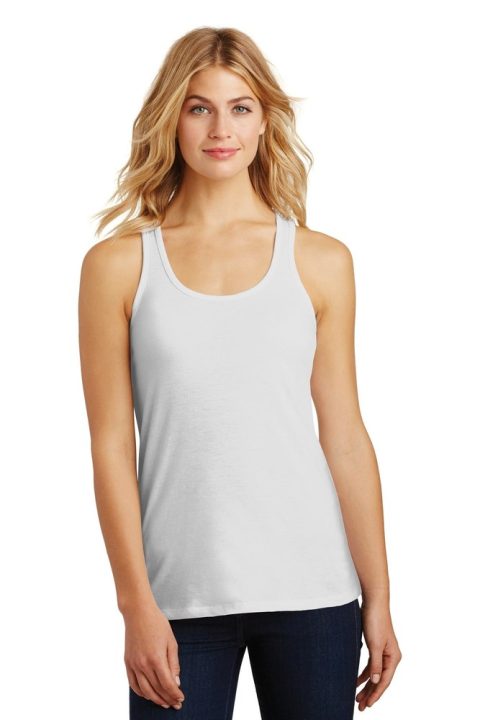 District Made Ladies 60/40 Gathered Racerback Tank. DM420