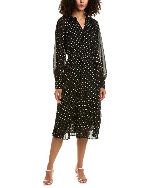 Gracia Accordion Pleated Midi Dress