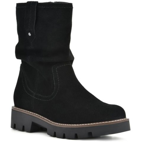 Glean Suede Block Heel Ankle Boots