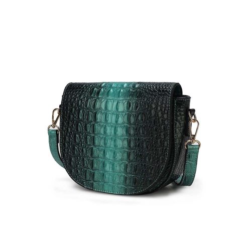Amalia Croc-Embossed Crossbody Fashion Bag by Mia K.