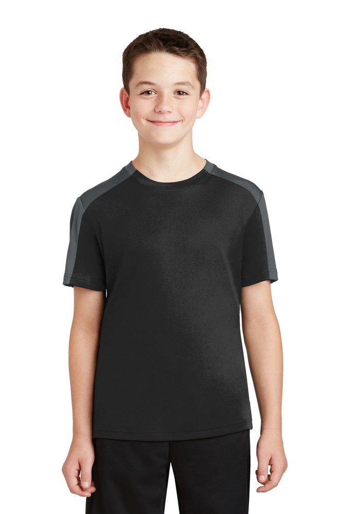 Sport-Tek Youth PosiCharge Competitor Sleeve-Blocked Tee YST354