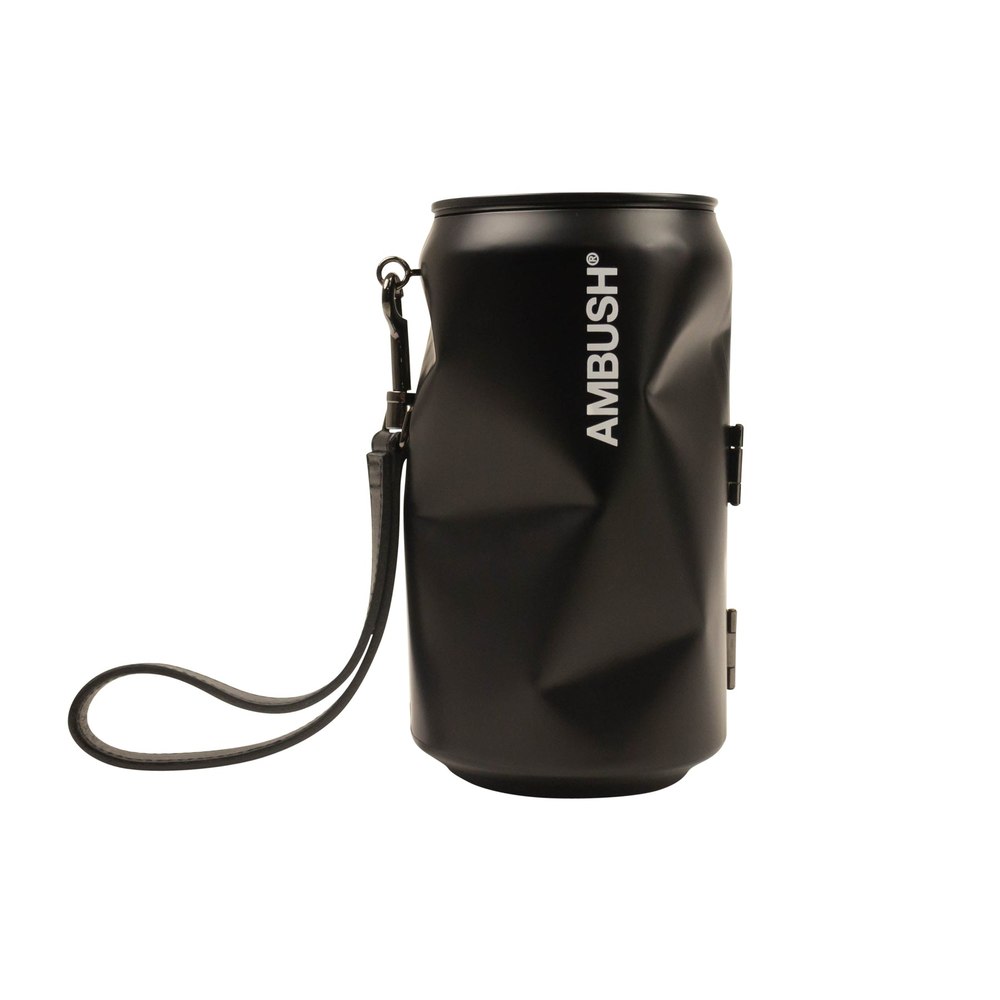 Black Can Strap Clutch