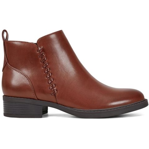 Lorand 3 Faux Leather Zipper Booties