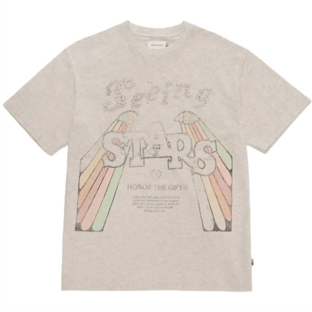 Men’s Seeing Stars T Shirt In Oatmeal 7732502298684