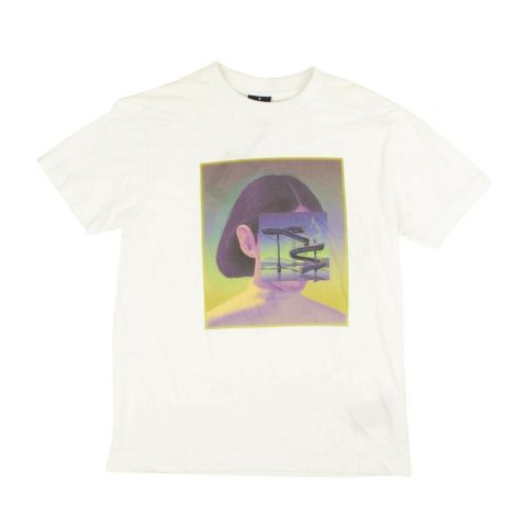 White Short Sleeve Slide T-Shirt