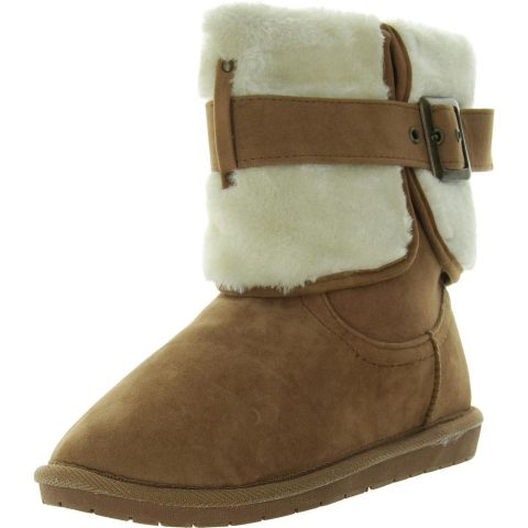 SGR Privy Belted Faux Fur Shearling Boots
