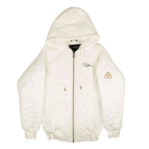 Men’s Pearl White Puff Hoodie