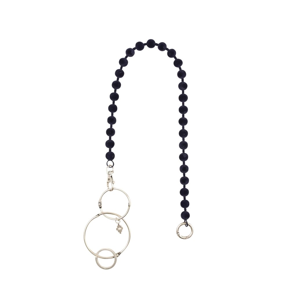 Blue Velvet Beaded Necklace