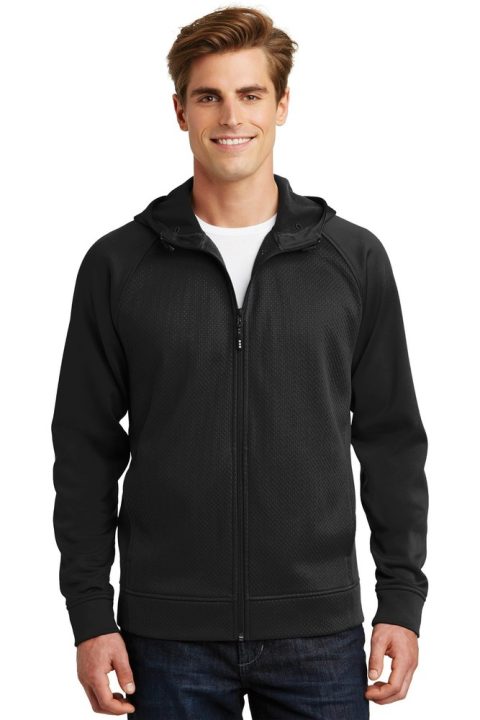 Sport-Tek Women’s Rival Tech Fleece Full-Zip Hooded Jacket