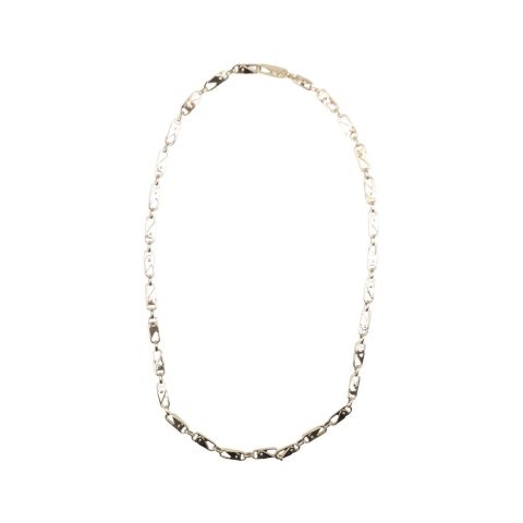 Silver Metal Sling Snap Necklace