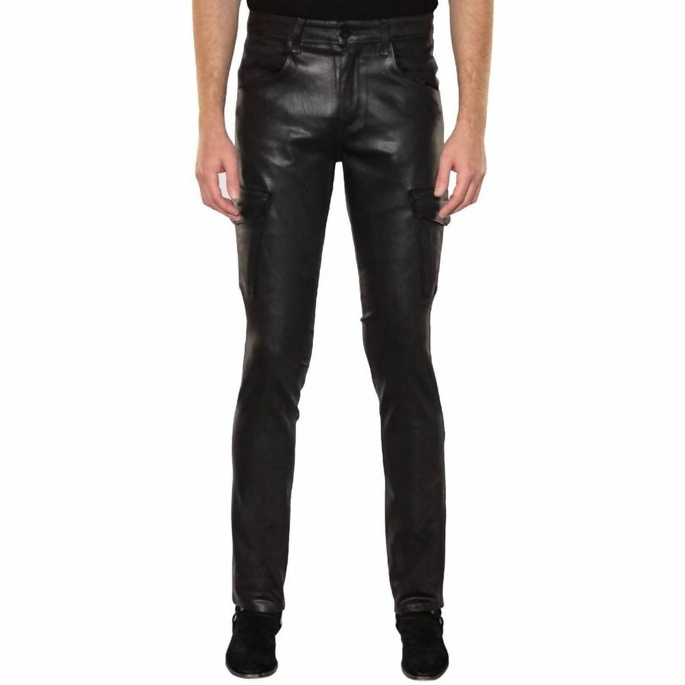 Preston Cargo Jean In Coated Noir 7732511834172