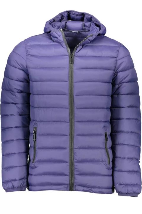 Sergio Tacchini Chic Hooded Jacket with Sleek Logo Men’s Detail