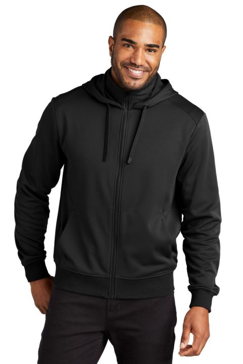 Port Authority Men’s Smooth Fleece Hooded Jacket