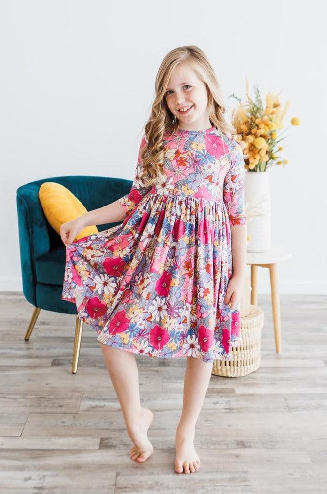 Mauve What’s Up Buttercup Twirl Dress