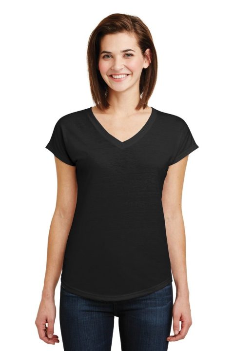 Anvil Women’s Tri-Blend V-Neck Tee. 6750VL