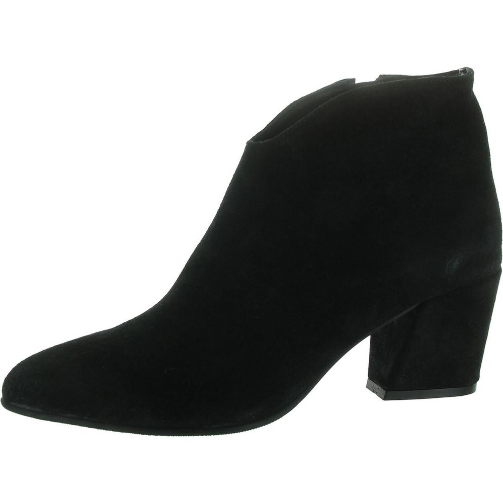 Sophie Zipper Suede Ankle Boots