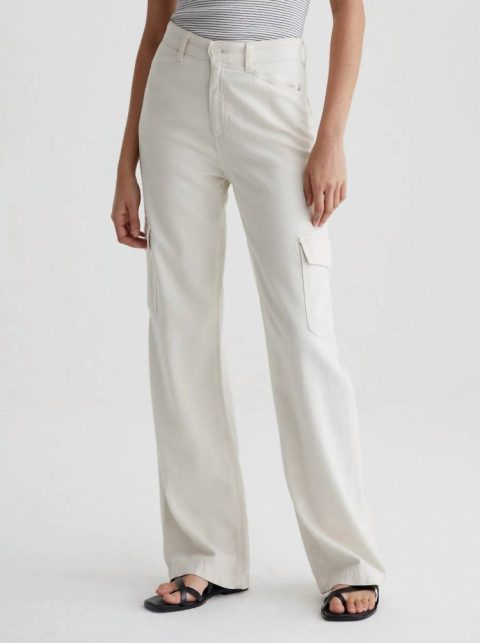 Gatina Wide Leg Cargo Jeans In Opal Stone 7732511473724