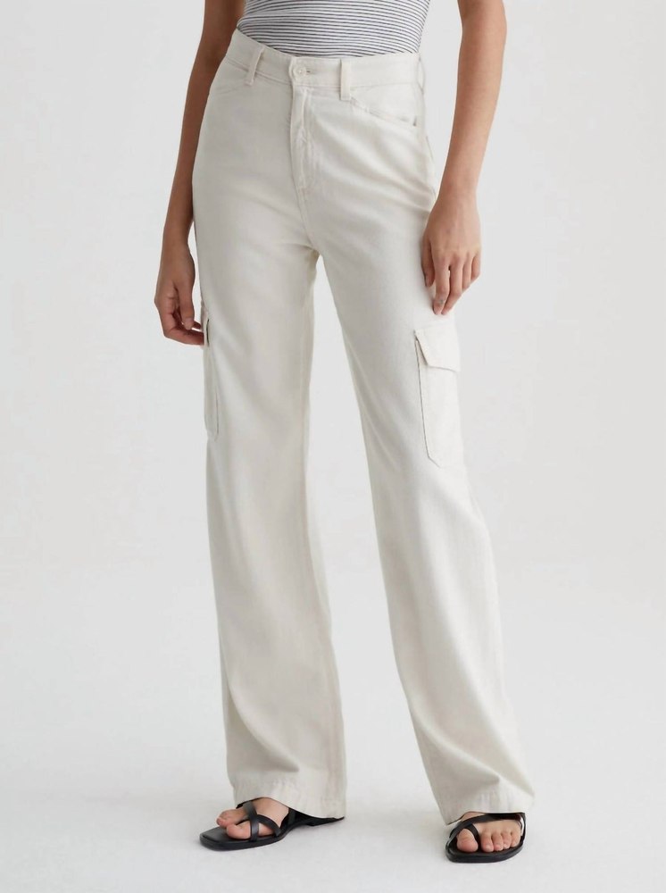 Gatina Wide Leg Cargo Jeans In Opal Stone 7732511473724