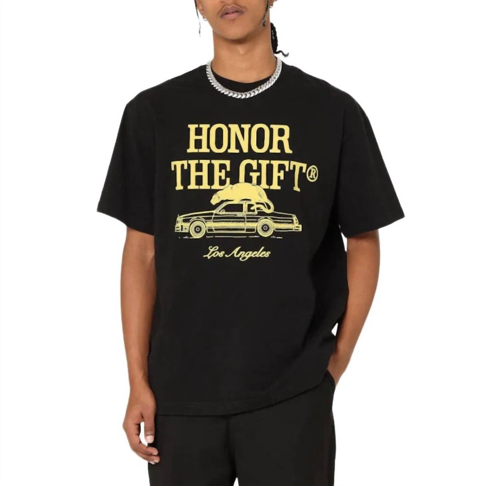 Htg Pack Short Sleeve T Shirt In Black/gold 7732511408188