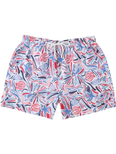 Men’s Jubilee Trunks In Navy & Red