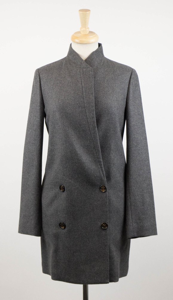 Woman’s Gray Cashmere Full Length Coat