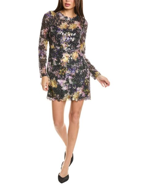 ML Monique Lhuillier Jenna Lace Mini Dress