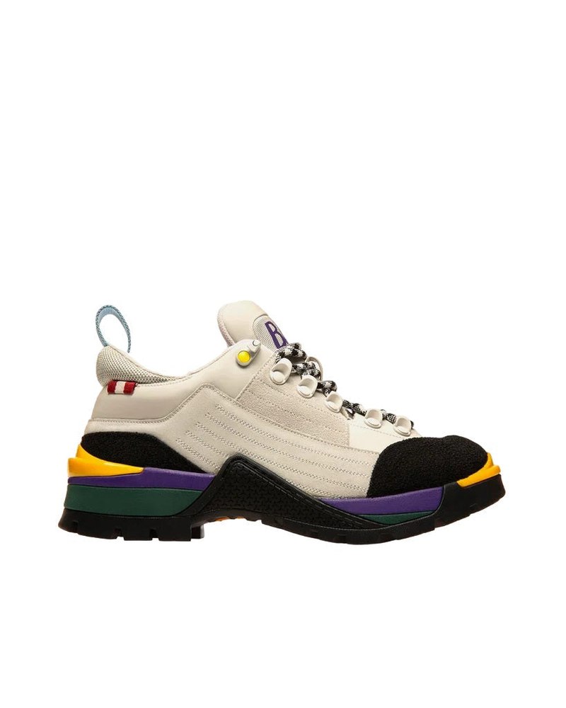 Bally Hike 6239703 Women’s Dusty White Calf Leather Sneakers