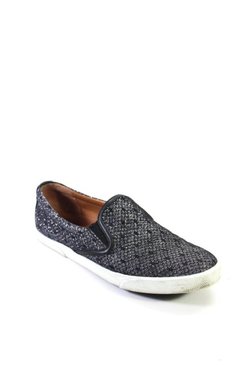 Jimmy Choo Womens Snakeskin Print Demi Sneakers Black Anthracite